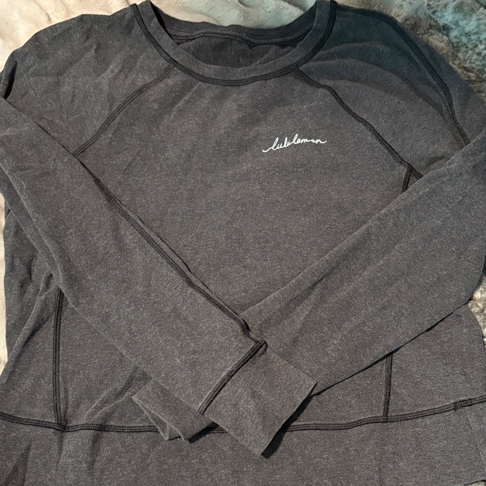 lululemon athletica Women’s Long Sleeve Crew - Charcoal Gray